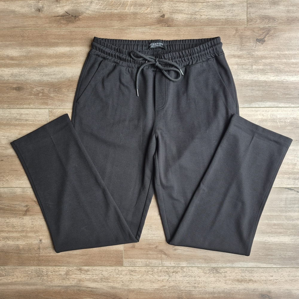 Liverpool Black Drawstring Jogger Pants Women's 6/28